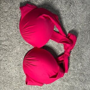 Pink Halter Bikini Top